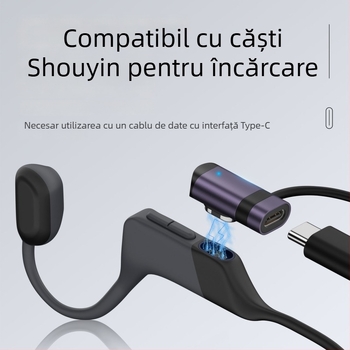 Căști cu conducere osoasă Xingshi Technology, conector Type-C pentru încărcare și curea de agățare