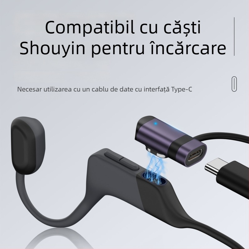 Căști cu conducere osoasă Xingshi Technology, conector Type-C pentru încărcare și curea de agățare