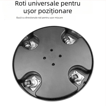 Suport de podea pentru telefon mobil cu sistem cu role pentru streaming live și filmare de sus; universal pentru telefoane și tablete; ABS + metal