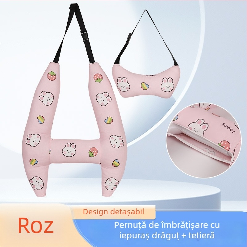 Perne de gât pentru mașină pentru copii, pentru călătorii lungi, pe scaunul din spate