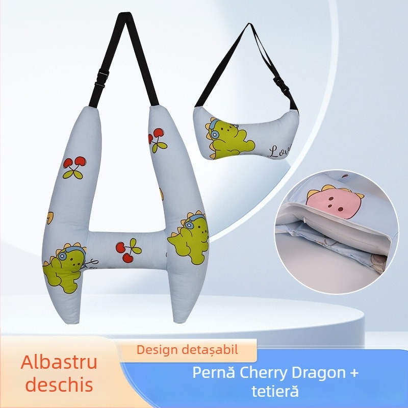 Perne de gât pentru mașină pentru copii, pentru călătorii lungi, pe scaunul din spate