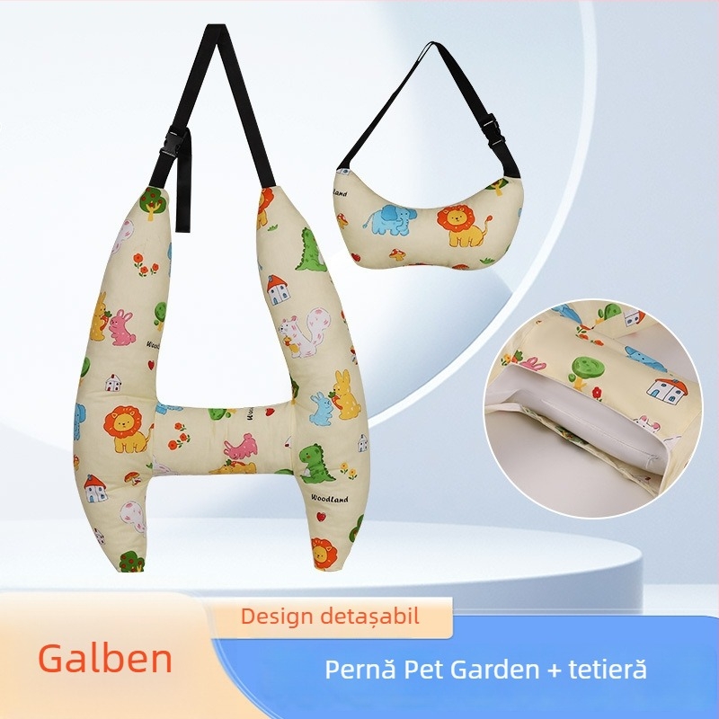 Perne de gât pentru mașină pentru copii, pentru călătorii lungi, pe scaunul din spate