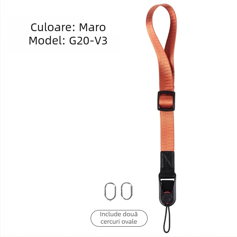 Gisergar G-20 Curea pentru încheietura mâinii cu eliberare rapidă pentru camere SLR și mirrorless, instalare rapidă