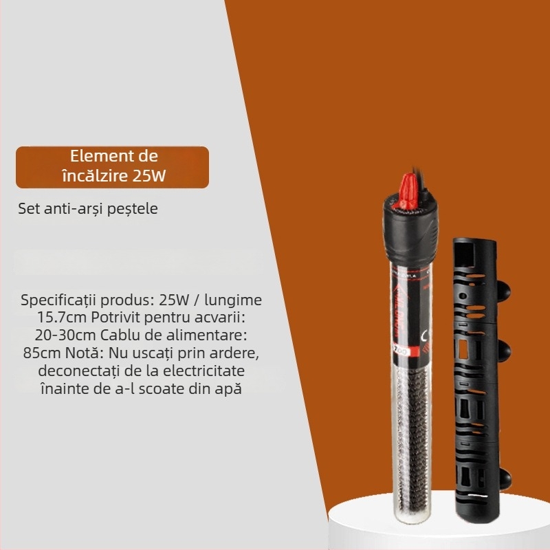 Sârmă de încălzire pentru acvariu – mini, ultra-scurt, pentru pești și țestoase, control automat al temperaturii, rezistent la explozie, marcă Unique, putere: altă, material: altul