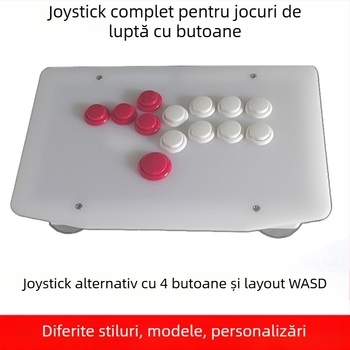 Joystick arcade de luptă cu butoane multiple pentru PC – USB, panou acrilic, model WADS, 1.3 kg