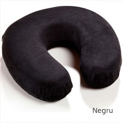 Pernă de călătorie în formă de U pentru adulți, cu spumă cu memorie