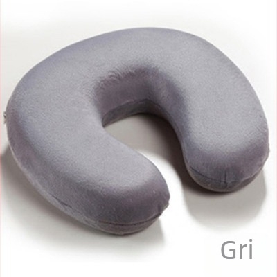 Pernă de călătorie în formă de U pentru adulți, cu spumă cu memorie