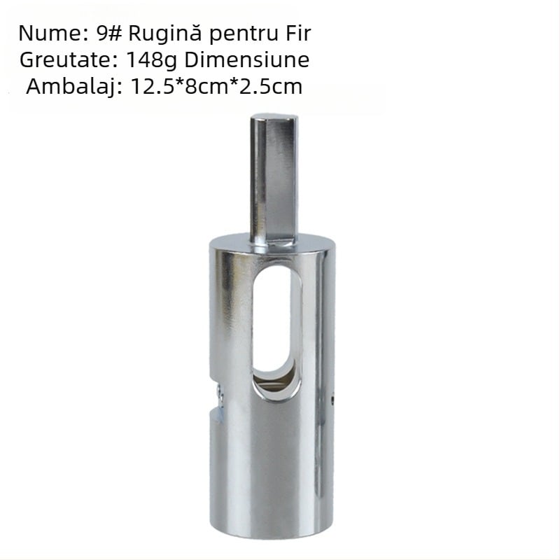 Nodător de sârmă din oțel, cu mâner triunghiular, No.9 și No.11, greutate 146 g, acoperire electroplatină