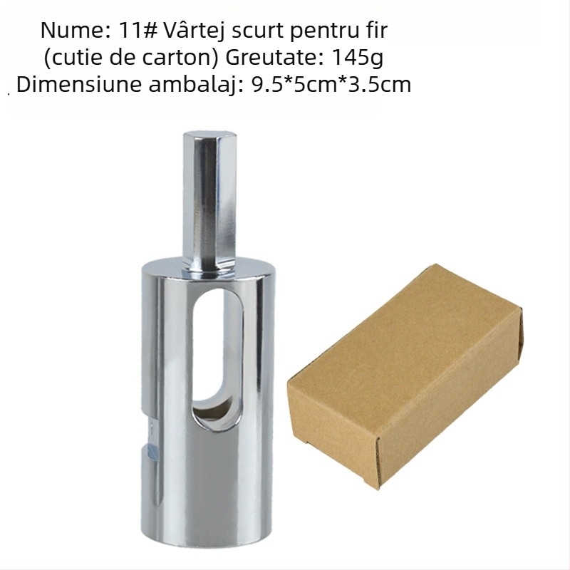 Nodător de sârmă din oțel, cu mâner triunghiular, No.9 și No.11, greutate 146 g, acoperire electroplatină