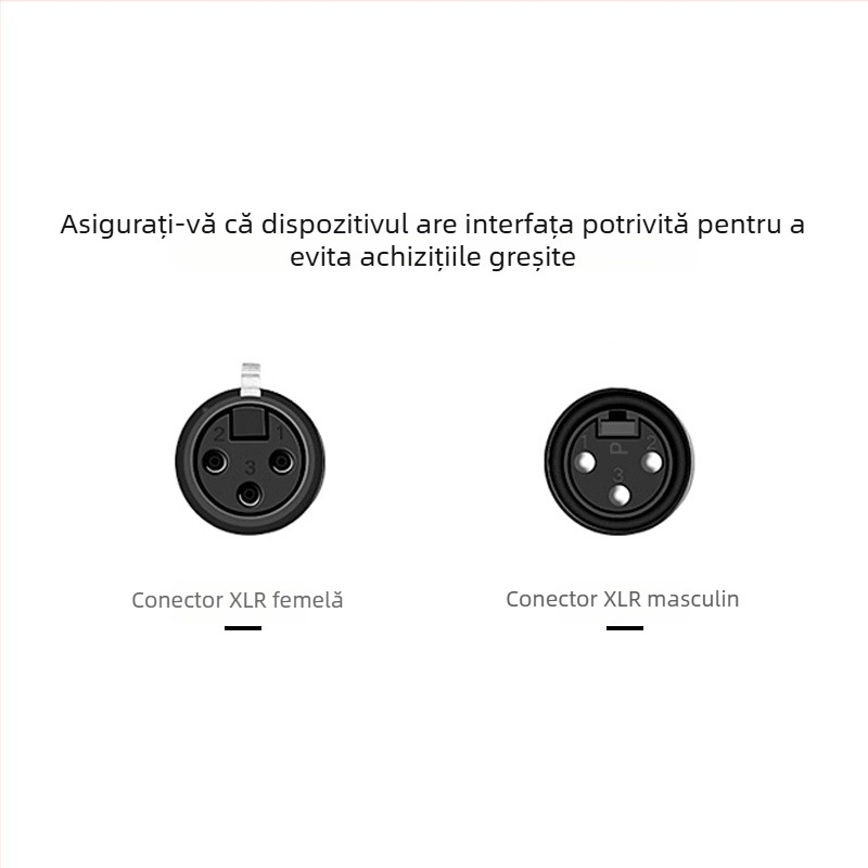 Cablu audio XLR cu 3 conductori, masculin-feminin, DMX5 pentru iluminare pe scenă, pentru microfon, nucleu din cupru fără oxigen, conectori placati cu nichel