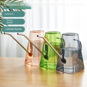 Cană de udare din plastic cu gură lungă, marca Family Life, capacitate 1L–1.5L, pentru grădinărit de casă