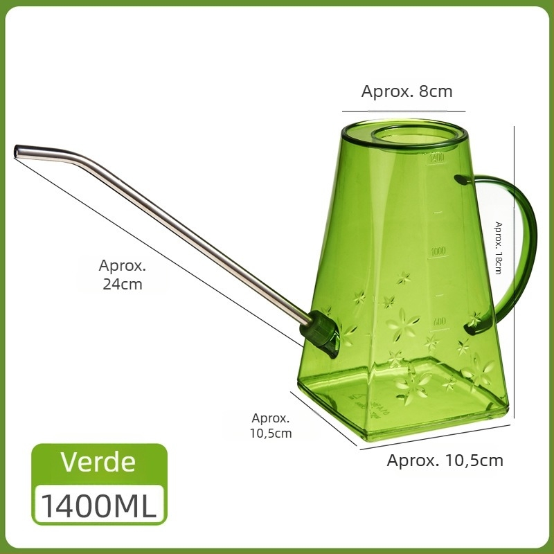Cană de udare din plastic cu gură lungă, marca Family Life, capacitate 1L–1.5L, pentru grădinărit de casă