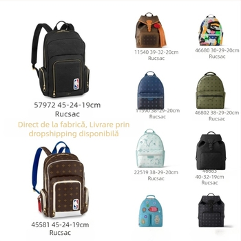 Rucsac bărbați în colaborare – rucsac casual de zi, 20–35 L, pentru laptop de 10 inch, PVC rezistent la apă, căptușeală din pânză, bretele cu pernă de aer, imprimeu cu litere