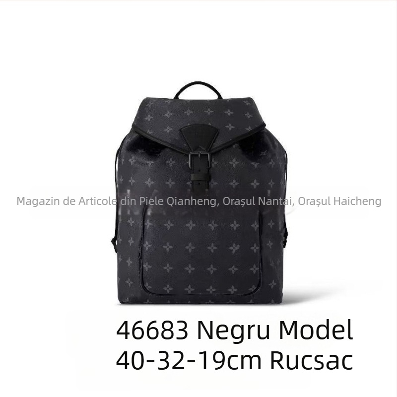 Rucsac bărbați în colaborare – rucsac casual de zi, 20–35 L, pentru laptop de 10 inch, PVC rezistent la apă, căptușeală din pânză, bretele cu pernă de aer, imprimeu cu litere