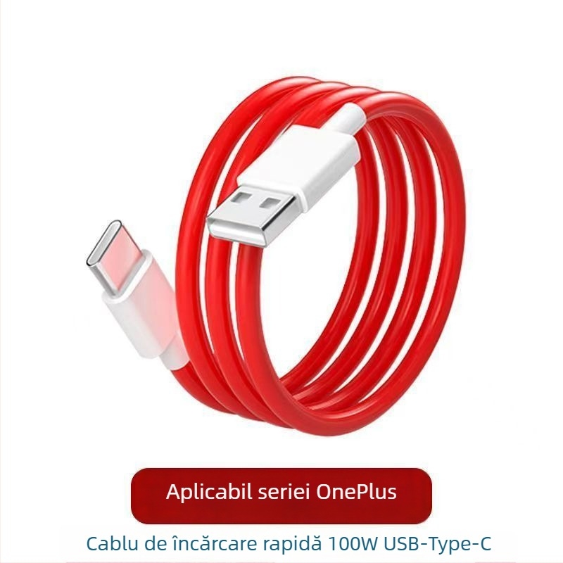 Cablul USB-C pentru OnePlus 12, încărcare rapidă de 100W, cablu Type-C, lungime 1–2 m