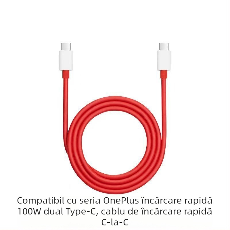 Cablul USB-C pentru OnePlus 12, încărcare rapidă de 100W, cablu Type-C, lungime 1–2 m