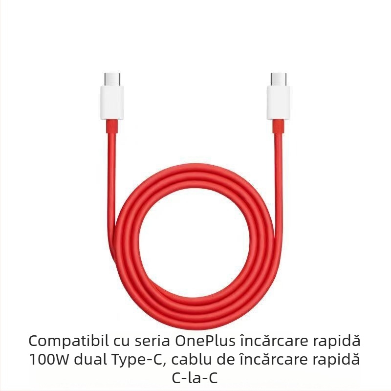 Cablul USB-C pentru OnePlus 12, încărcare rapidă de 100W, cablu Type-C, lungime 1–2 m
