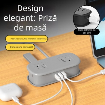 Prelungitor mini de călătorie cu USB, portabil pentru birou – certificat CCC