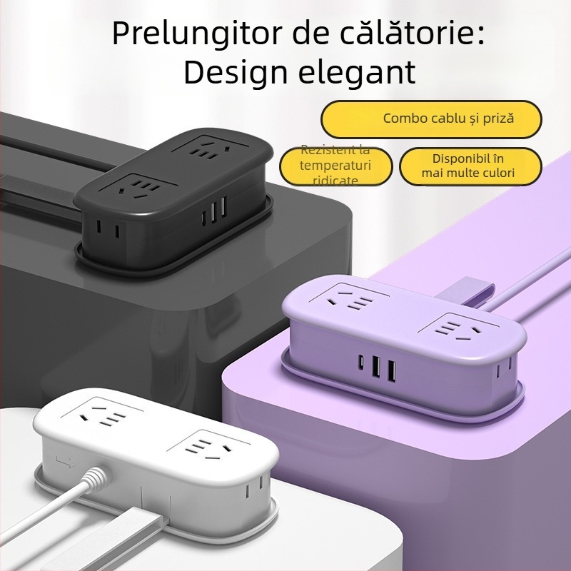 Prelungitor mini de călătorie cu USB, portabil pentru birou – certificat CCC