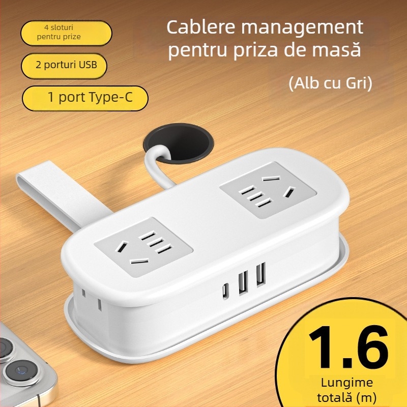 Prelungitor mini de călătorie cu USB, portabil pentru birou – certificat CCC