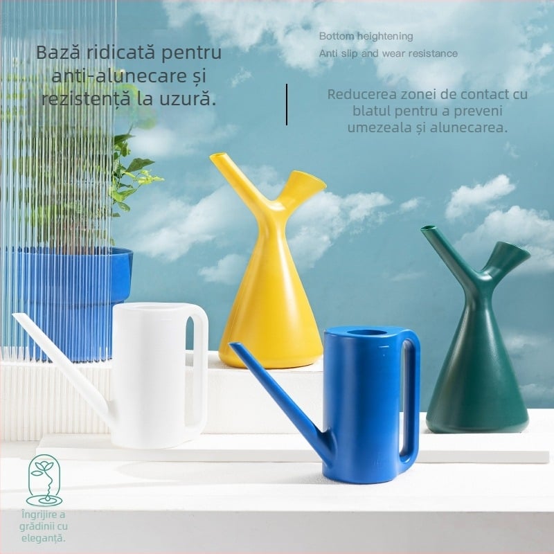 Mai Home Cană de Udare din Plastic cu Gât Lung și Duză Fixă, pentru Grădină de Acasă