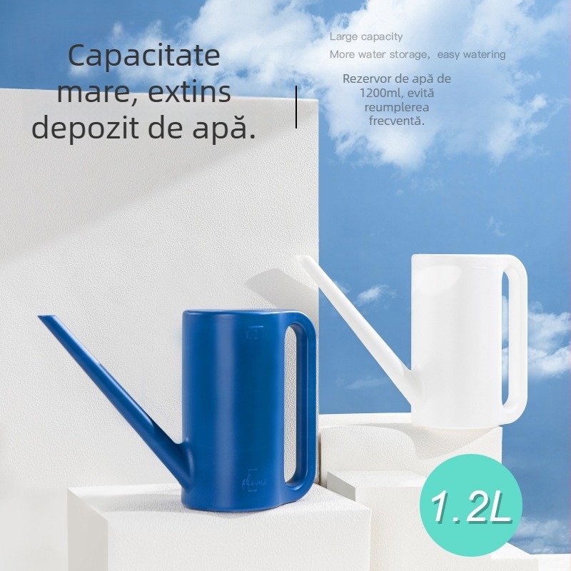 Mai Home Cană de Udare din Plastic cu Gât Lung și Duză Fixă, pentru Grădină de Acasă