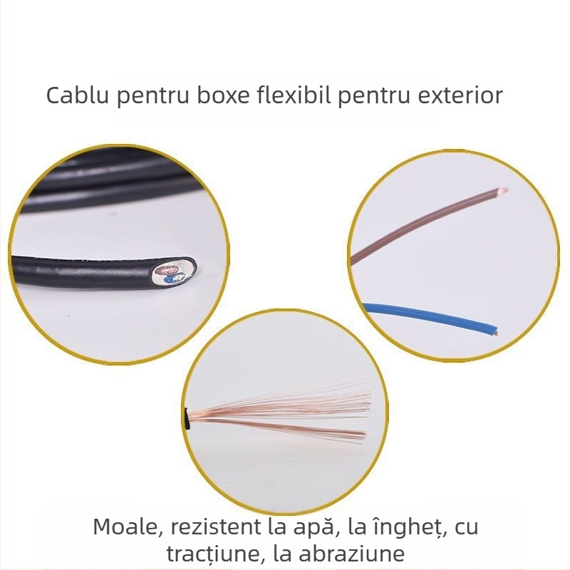 Cablu difuzoare de tavan — Cupru pur, cupru placat cu staniu, cupru fără oxigen, cablu audio, SAST, model Default item