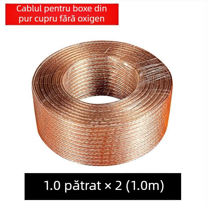 Cablu difuzoare de tavan — Cupru pur, cupru placat cu staniu, cupru fără oxigen, cablu audio, SAST, model Default item