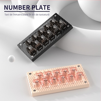 TS-26 Semn luminos pentru parcare auto cu plăcuță numerică, din plastic, imprimare logo disponibilă, personalizare disponibilă