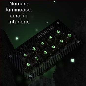 TS-26 Semn luminos pentru parcare auto cu plăcuță numerică, din plastic, imprimare logo disponibilă, personalizare disponibilă