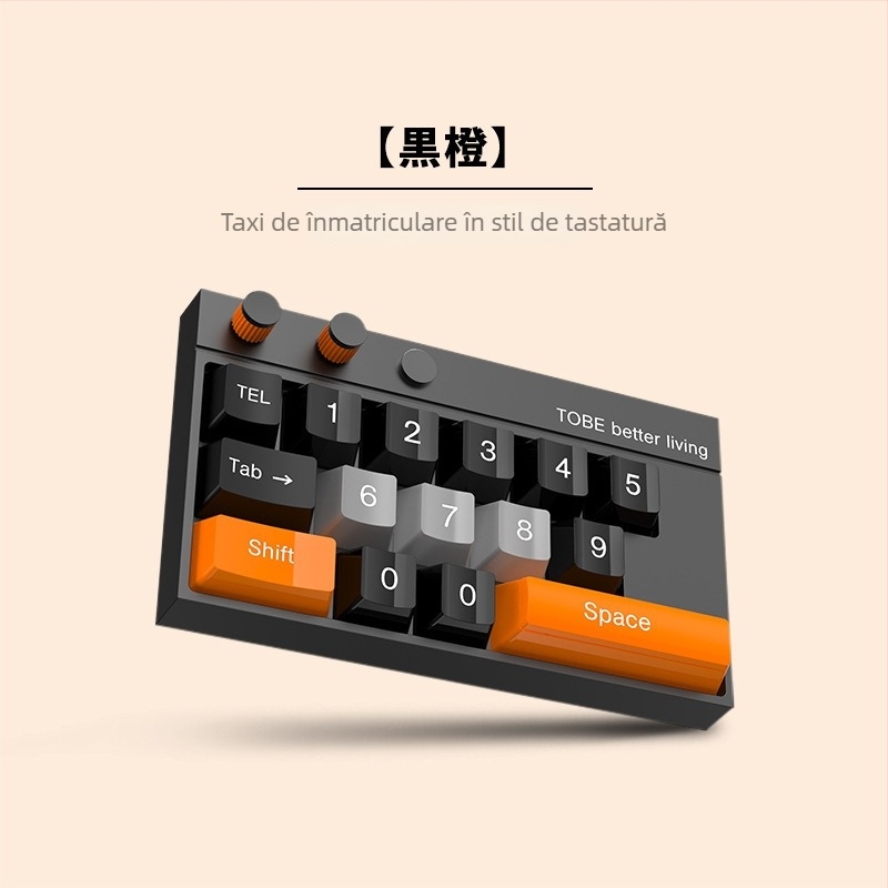 TS-26 Semn luminos pentru parcare auto cu plăcuță numerică, din plastic, imprimare logo disponibilă, personalizare disponibilă