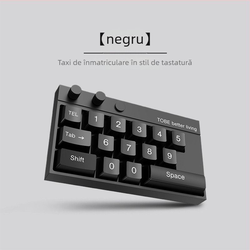 TS-26 Semn luminos pentru parcare auto cu plăcuță numerică, din plastic, imprimare logo disponibilă, personalizare disponibilă