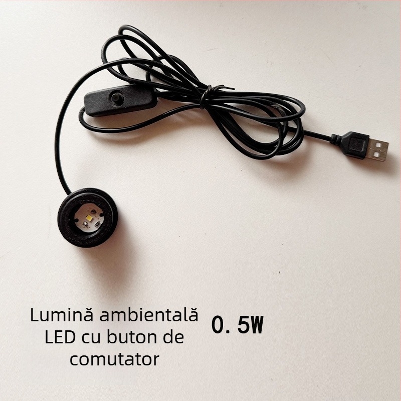 Sticlă ecologică din borosilikat de înaltă calitate pentru micro-peisaj cu lampă USB pentru plante – Material DIY