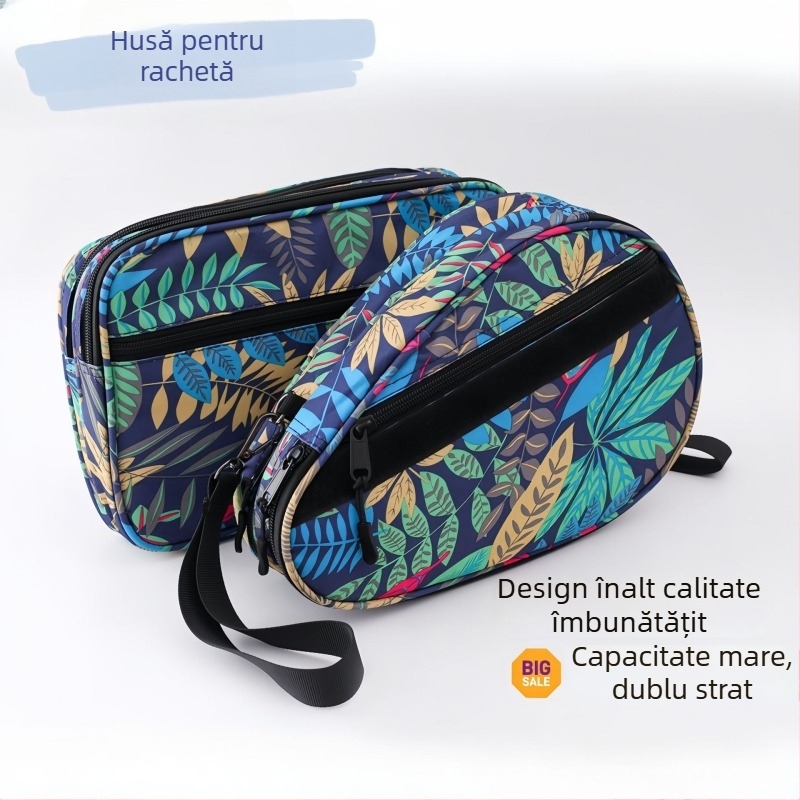 Geantă pentru rachete de tenis de masă - strat dublu îmbunătățit, Xili, pânză Oxford, cu logo, pentru tenis de masă