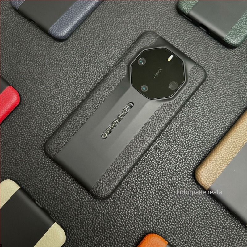 Carcasă pentru Huawei – piele naturală, lucrată manual, anti-cadere, acoperire completă