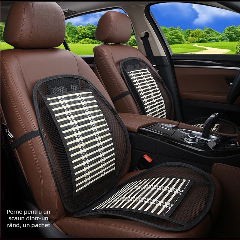 Perne pentru scaun auto cu masaj, țesătură din plasă metalică respirabilă, fără umplutură, design simplu, potrivite pentru toate sezoanele, pentru mașini generale