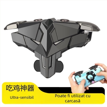 Controler fără fir pentru jocuri mobile, din ABS+aliaj, cu feedback de forță, universal pentru Android și iPhone, model Z4