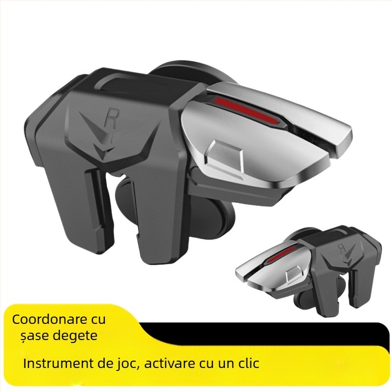 Controler fără fir pentru jocuri mobile, din ABS+aliaj, cu feedback de forță, universal pentru Android și iPhone, model Z4