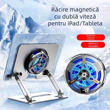 Suport de răcire pentru tabletă cu interfață TYPE-C, material de răcire semiconductor, carcasă ABS, conexiune prin cablu, compatibil cu tablete/iPad.