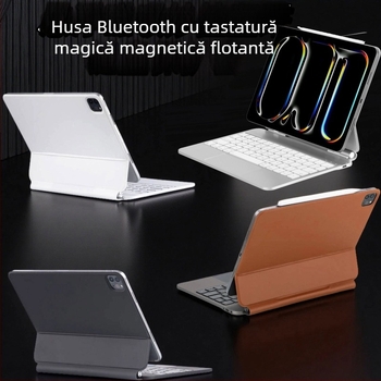 Tastatură fără fir Bluetooth pentru iPad Pro 11 cu atașare magnetică, ergonomic, compatibilă cu iPad 10.2/10.5 și tablete de 10.9 inch