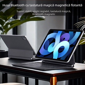Tastatură fără fir Bluetooth pentru iPad Pro 11 cu atașare magnetică, ergonomic, compatibilă cu iPad 10.2/10.5 și tablete de 10.9 inch
