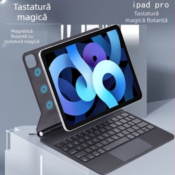 Tastatură fără fir Bluetooth pentru iPad Pro 11 cu atașare magnetică, ergonomic, compatibilă cu iPad 10.2/10.5 și tablete de 10.9 inch