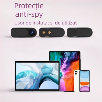 Capac de obiectiv pentru cameră cu protecție a intimității, capac glisant pentru telefoane și tablete
