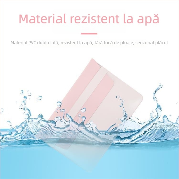 Protecție MacBook cu buzunar intern pentru calculator — exterior PVC, căptușeală din piele sintetică, impermeabilă și rezistentă la uzură