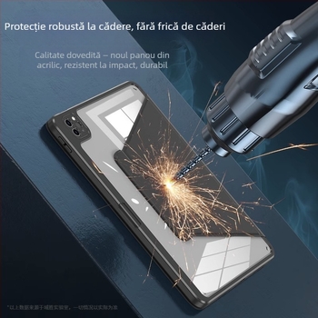 Carcasă de protecție pentru iPad – Rotating Pro, Transparentă, Rezistentă la căderi, Funcția Sleep/Wake este suportată; Material: piele sintetică + acrilic.