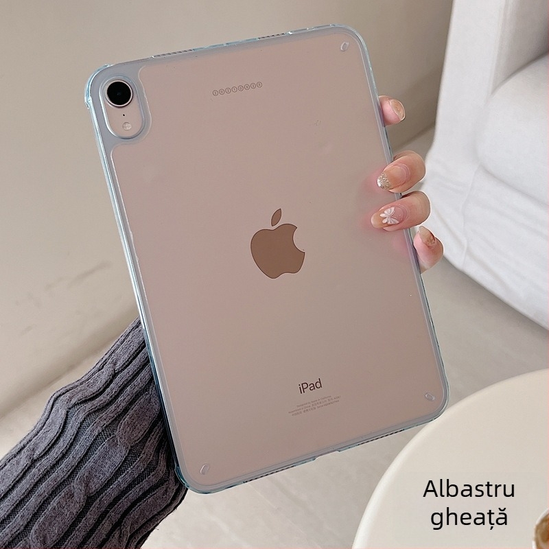 Husa de protecție pentru iPad Pro 11, iPad Air 6 și iPad 9; material PC; acoperire completă; rezistență la șocuri cu disipare termică; fără slot pentru stylus.