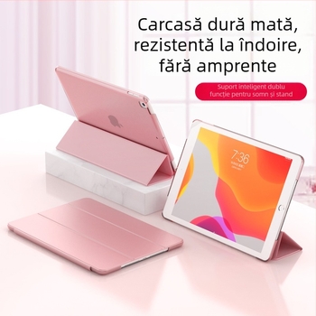 Carcasă de protecție pentru iPad 10.2/10.9 din policarbonat, husă rigidă cu pliere în trei părți, finisaj mat, suport pentru somn, suport încorporat, protecție anti-cădere și disipare a căldurii