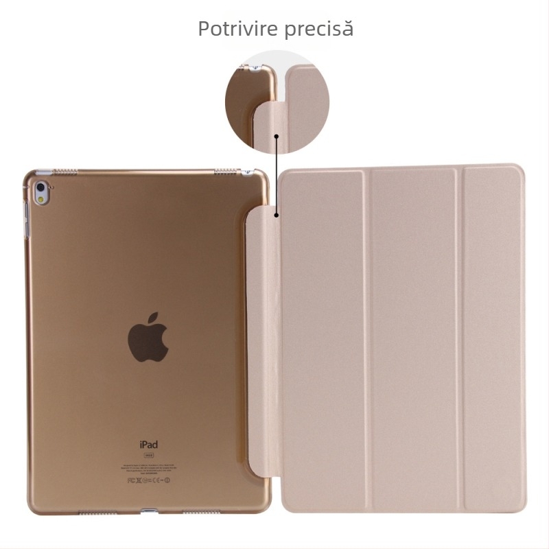 Carcasă de protecție pentru iPad 10.2/10.9 din policarbonat, husă rigidă cu pliere în trei părți, finisaj mat, suport pentru somn, suport încorporat, protecție anti-cădere și disipare a căldurii