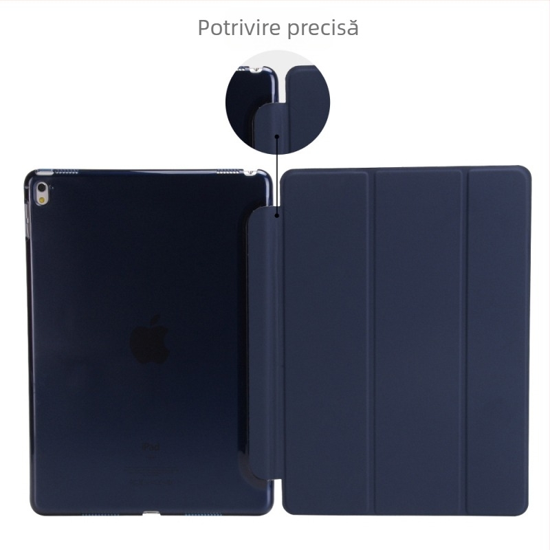 Carcasă de protecție pentru iPad 10.2/10.9 din policarbonat, husă rigidă cu pliere în trei părți, finisaj mat, suport pentru somn, suport încorporat, protecție anti-cădere și disipare a căldurii
