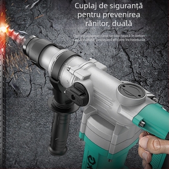Dayi ciocan electric cu mâner pătrat, 2 moduri: ciocan/gaură plată, 220V AC